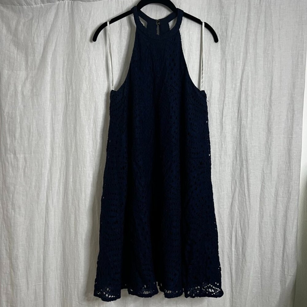 Lilly Pulitzer Quinn halter lace swing dress - Navy Size M